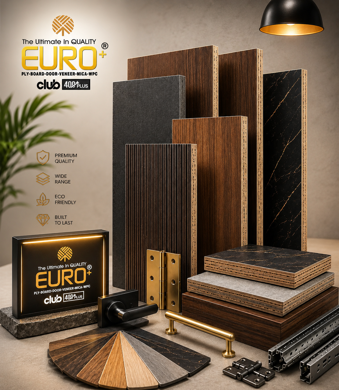 EURO+ premium plywood packaging with lifetime guarantee seal