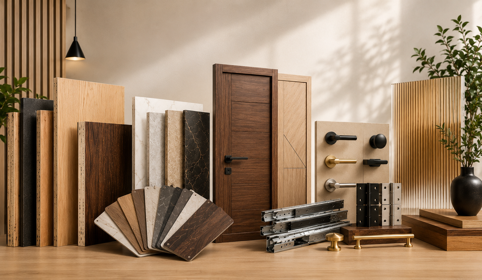 EURO+ premium plywood, decorative laminates, veneers, doors and architectural hardware collection